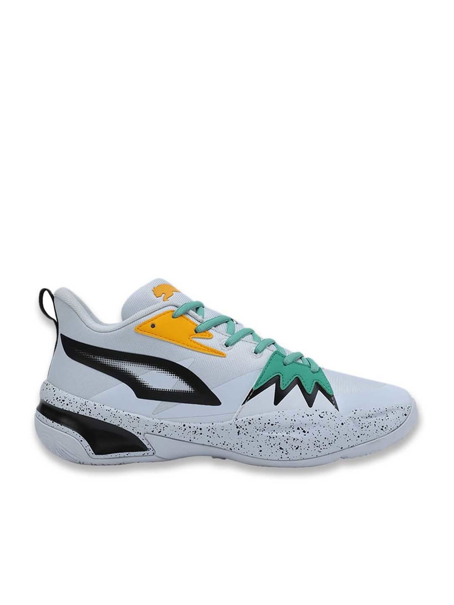 Puma Men's Genetics Speckle White Basketball Shoes