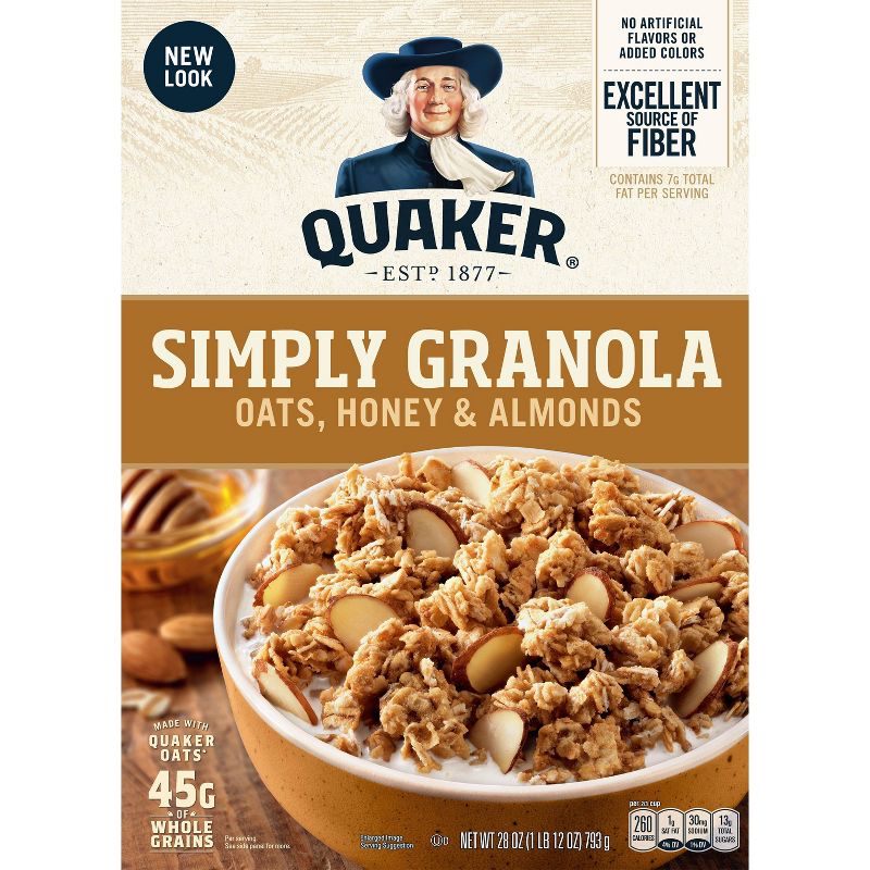 Quaker Granola Oats Honey and Almond - 28oz
