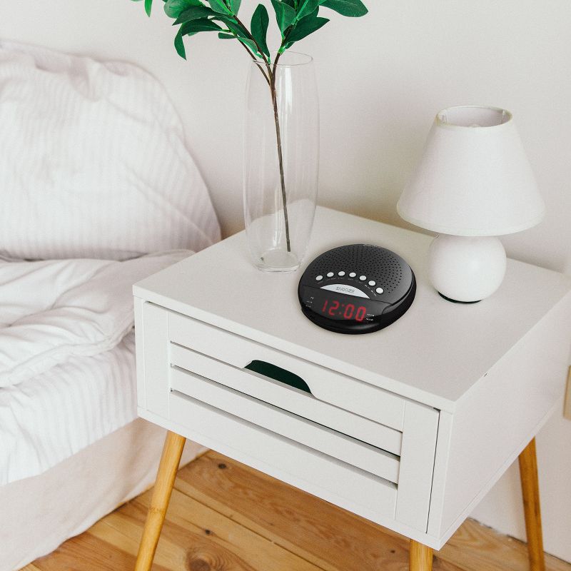 Axess Dual AM/FM Alarm Clock Radio