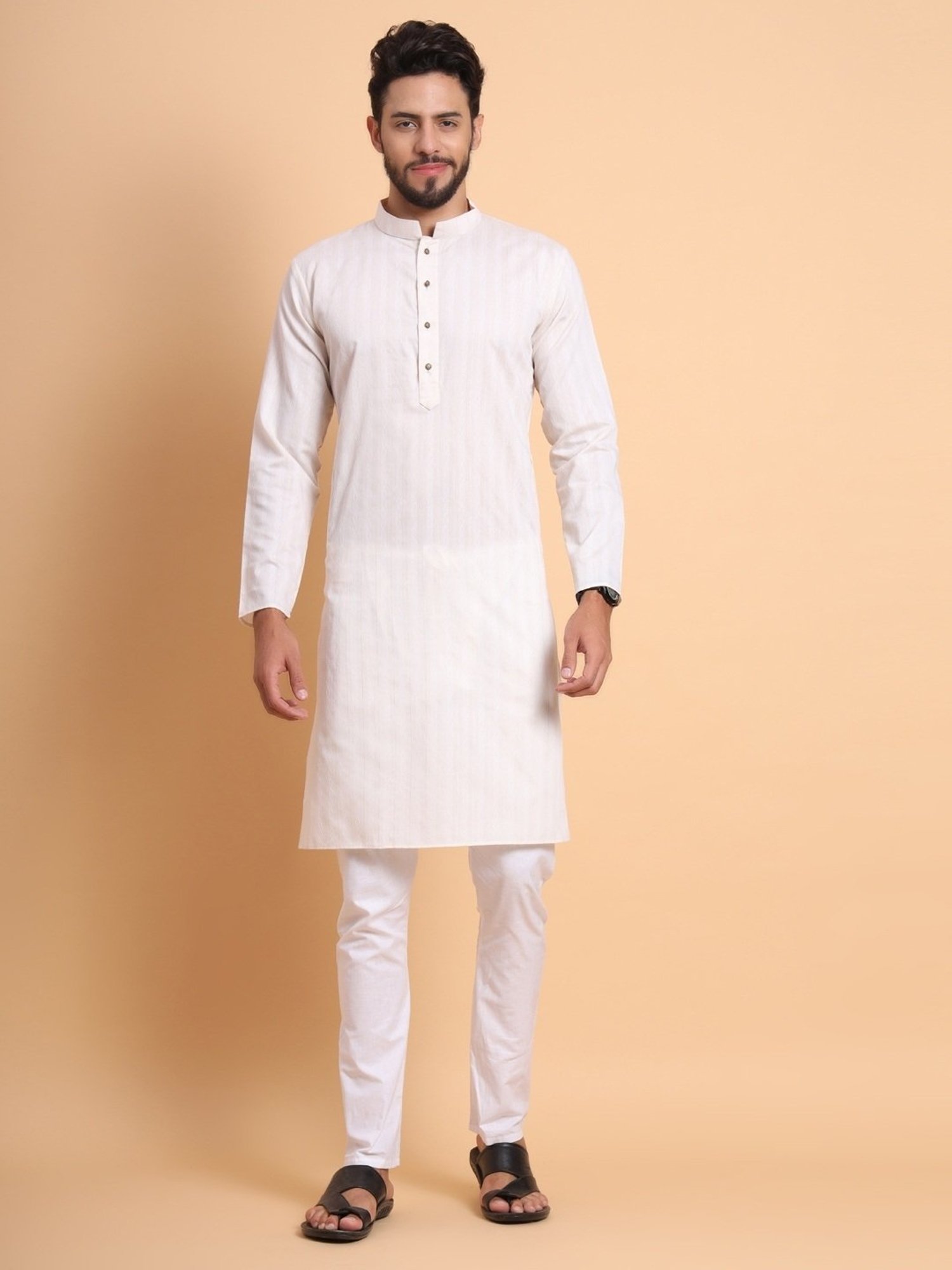 SWAGG INDIA White Regular Fit Kurta