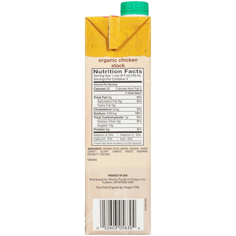 Pacific Foods Organic Chicken Culinary Stock - 32oz