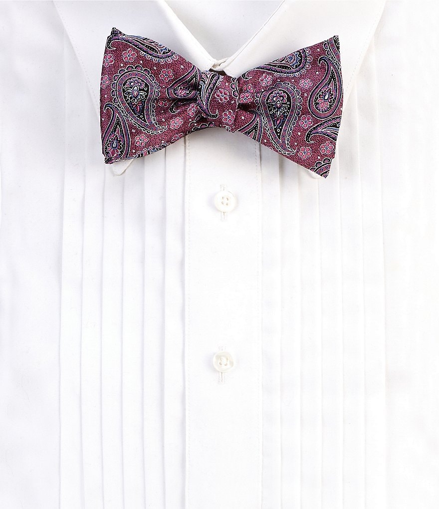 Cremieux Shaw Paisley Silk Bow Tie