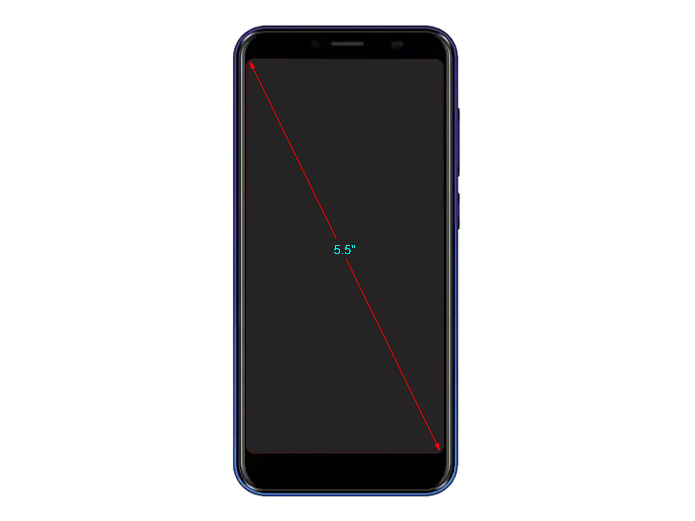 Blu G50 G0330WW 4G LTE GSM Unlocked Android Smart Phone 5.5" Blue 32GB 2GB RAM