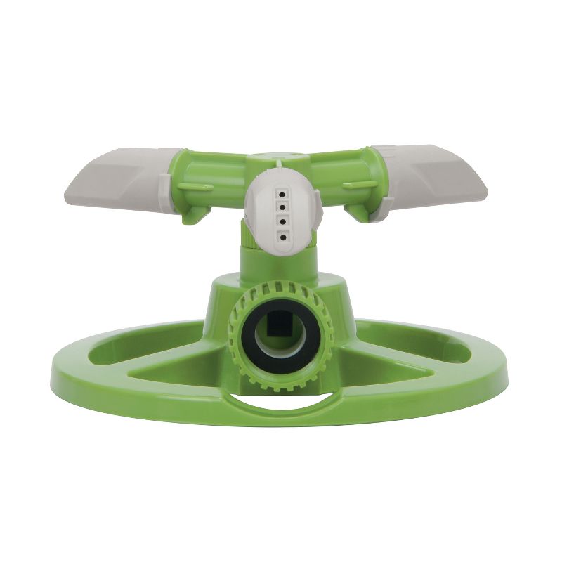 Martha Stewart MTS-CRSPR3 3-Arm Rotating Sprinkler with High-Impact-Resistant Circle Base