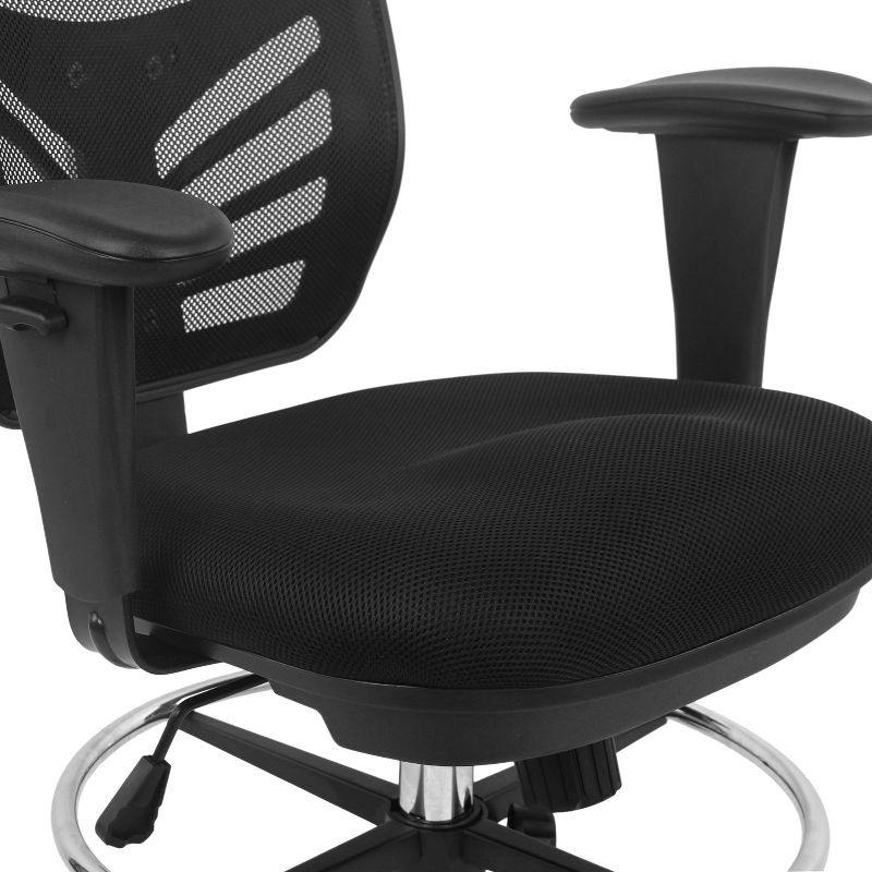 Mission Drafting Chair Black - Poly & Bark