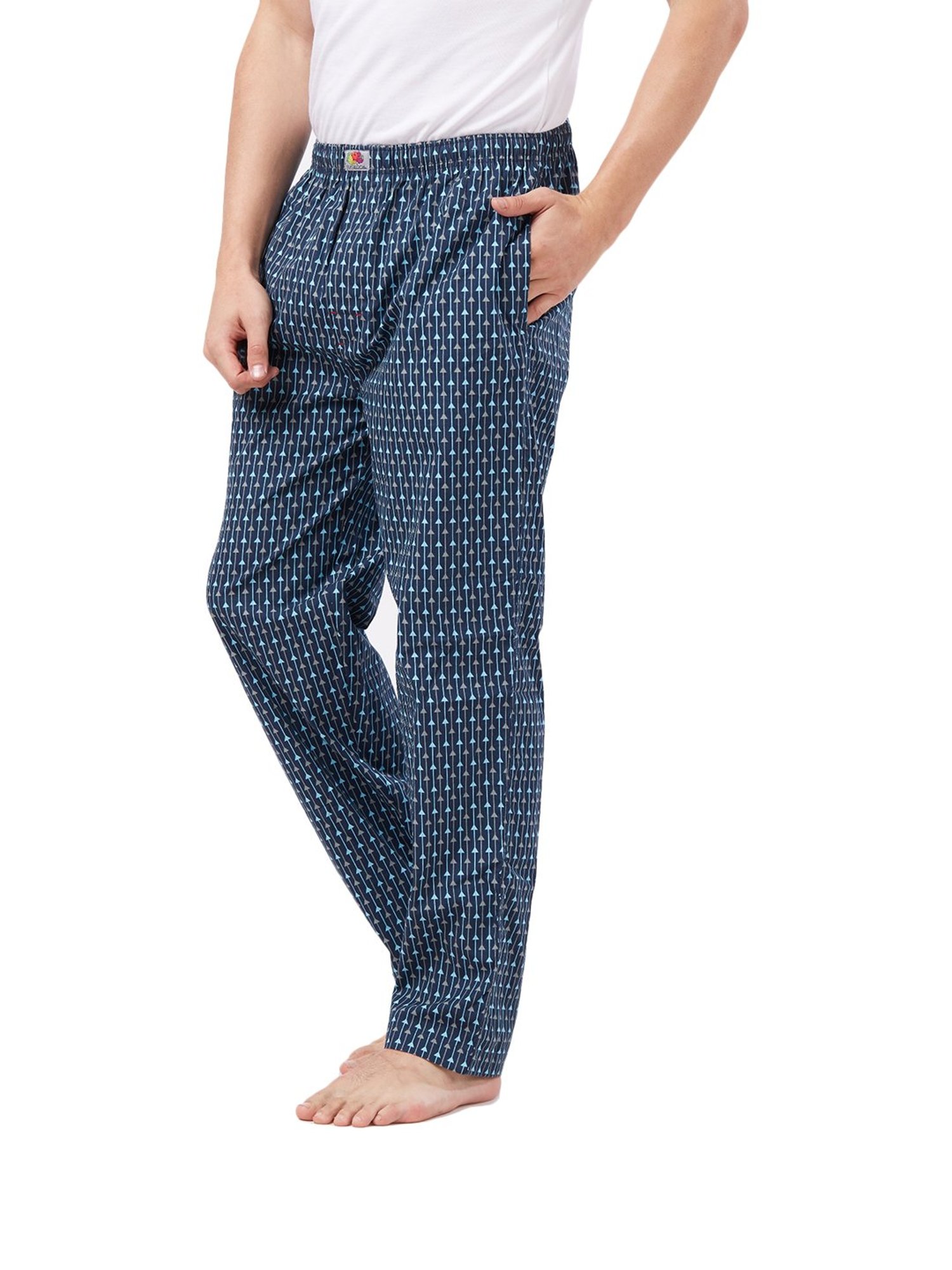 Fruit of the loom Navy Printed Pyjamas