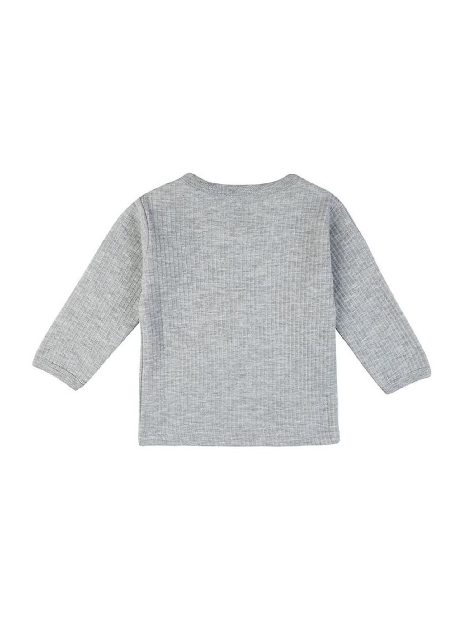 Mee Mee Kids Grey Printed Full Sleeves Thermal Set