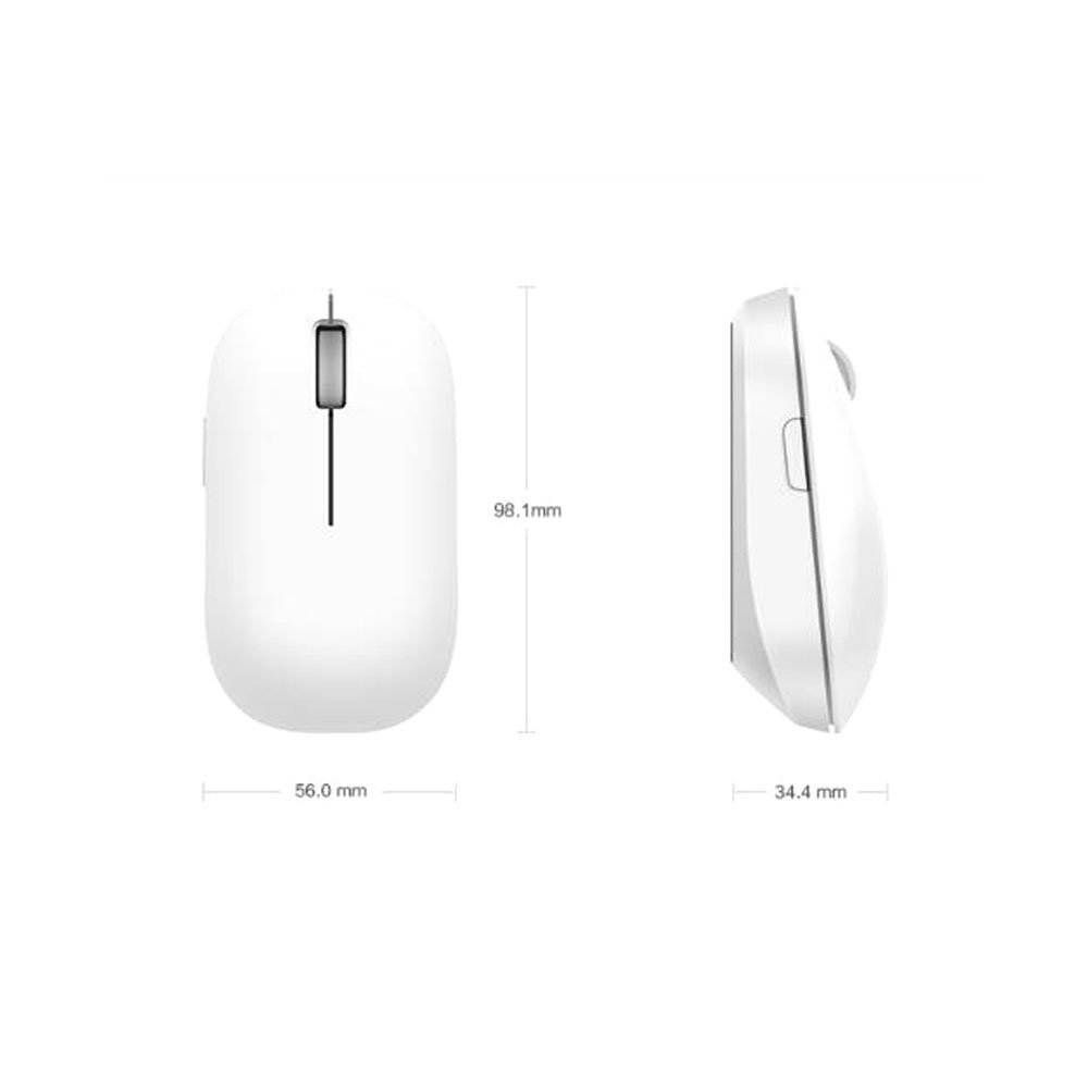 Xiaomi Mi Wireless Computer Mice 2.4Ghz 1200dpi Portable Mini Gaming Mouse For Laptop Desktop (White)