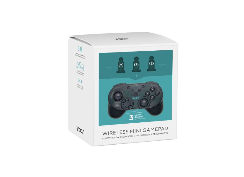 Switch Wireless Mini Gamepad with 3 Amiibos Bundle