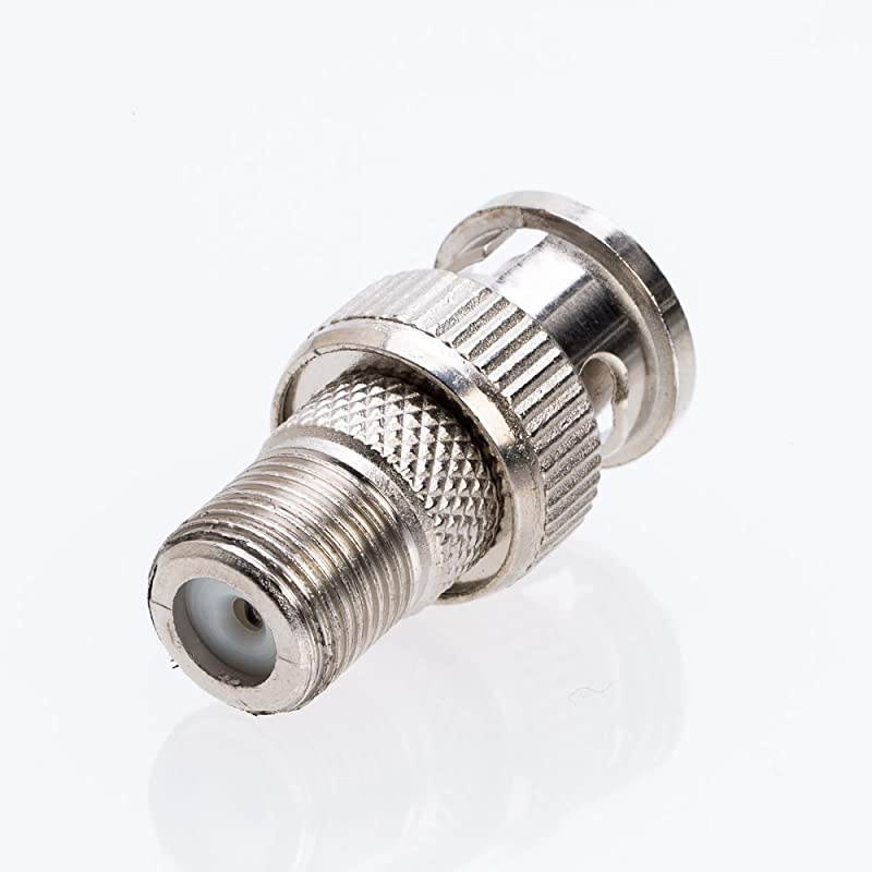 Male Plug to F Female Jack Adapter Coax Connector 10203050100 Pack 20