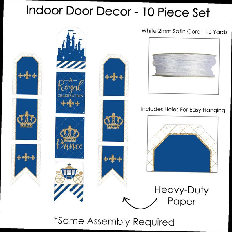 Big Dot of Happiness Blue Elephant - Boy Happy Birthday Decorations Party Banner