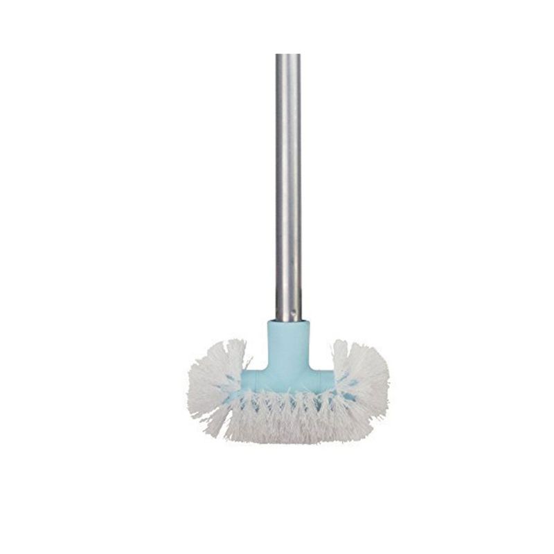 Casabella Extendable Bathroom Shower, Tub, Grout, and Tile Scrubber Brush with Long Handle for Cleaning and Removing Dirt and Grime
