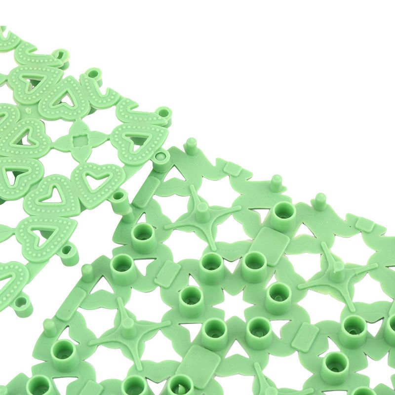 8"x1' Rectangle PVC (Polyvinyl Chloride) Floor Mat Green - PiccoCasa