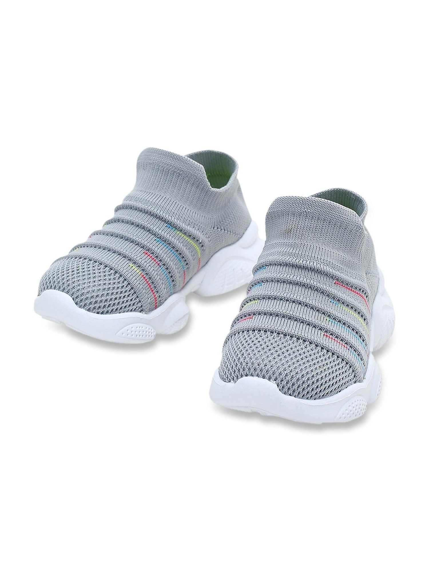 Fame Forever by Lifestyle Kids Beige & White Velcro Shoes