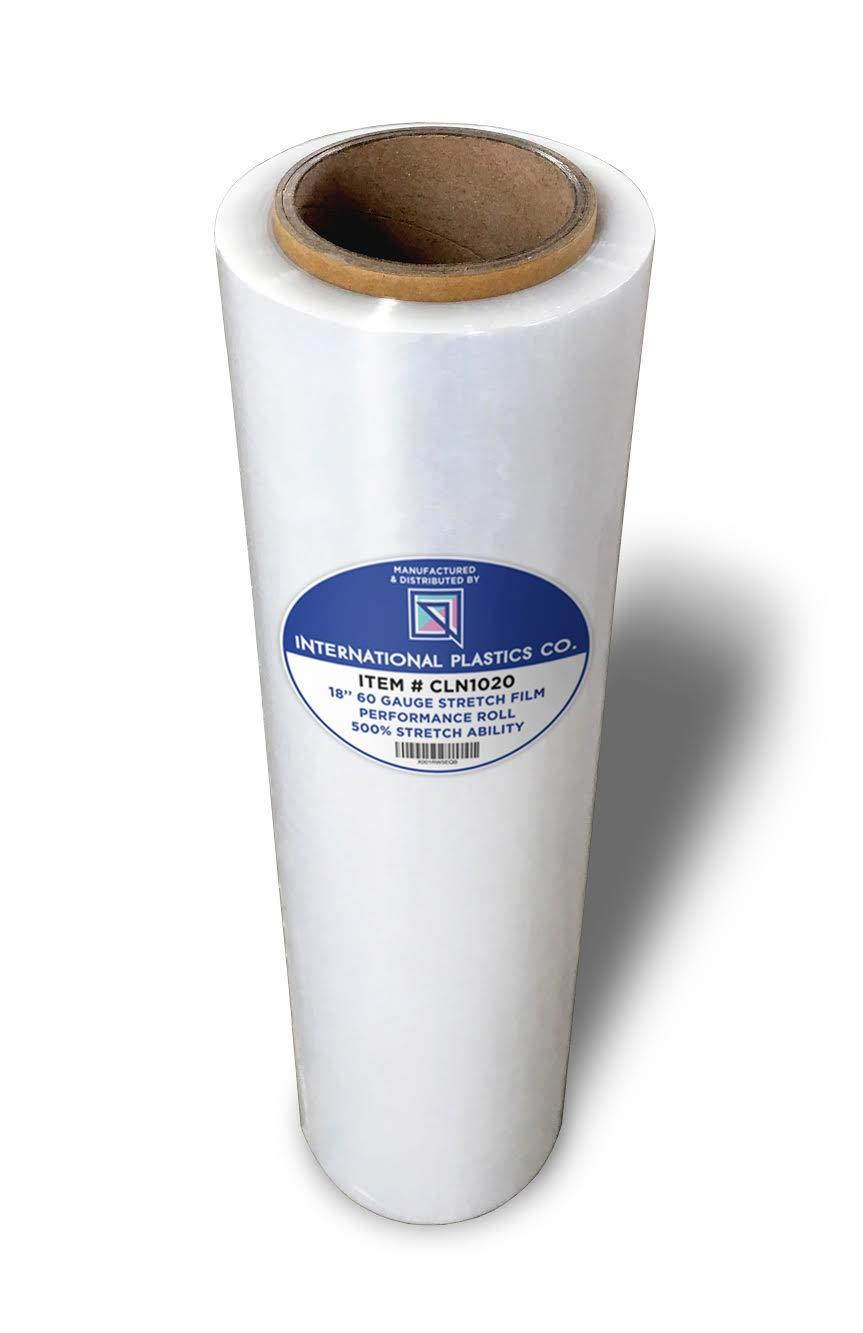 18" Stretch Film/Wrap 1200ft 500% stretch Clear Cling Durable Adhering Packing Moving Packaging Heavy Duty Shrink Film (1 Pack, Clear)