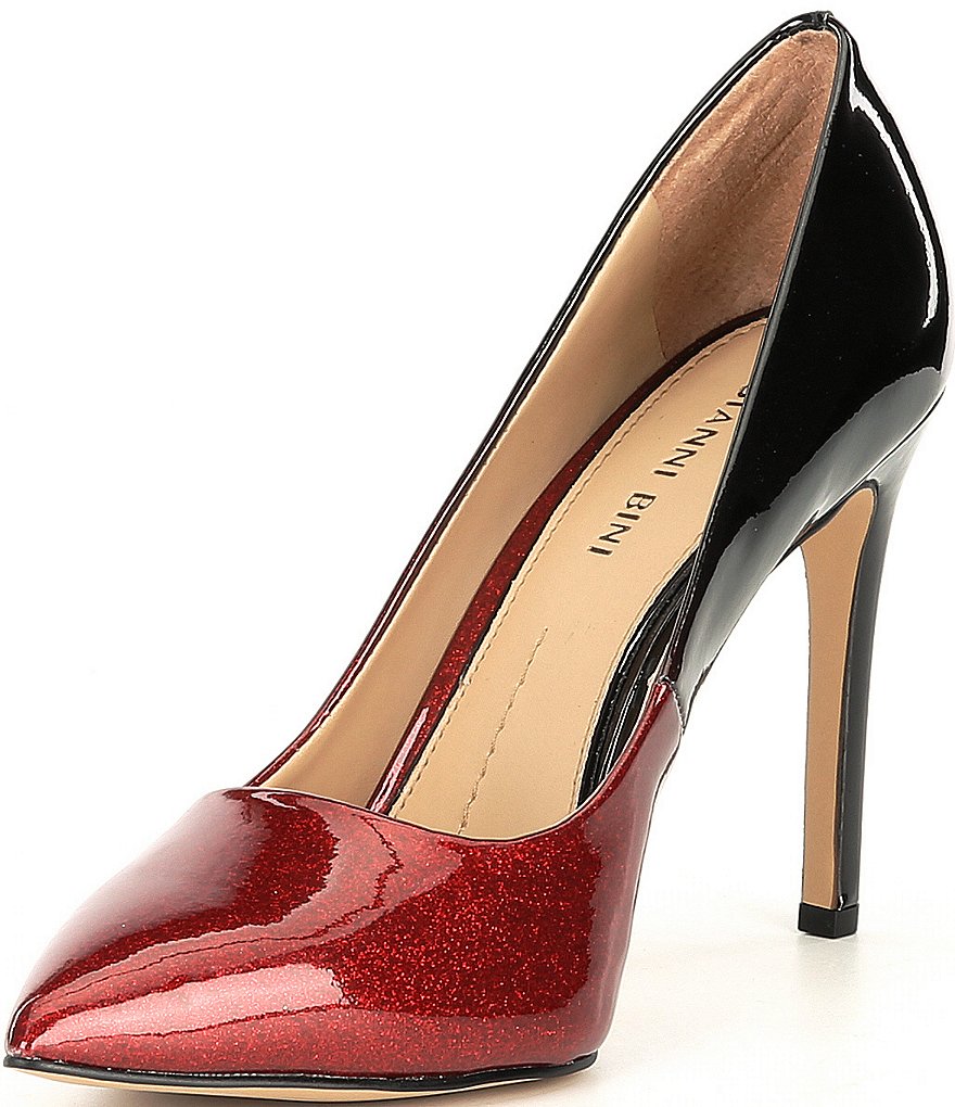 Gianni Bini IvyyaTwo Tone Ombre Patent Pointy-Toe Pumps
