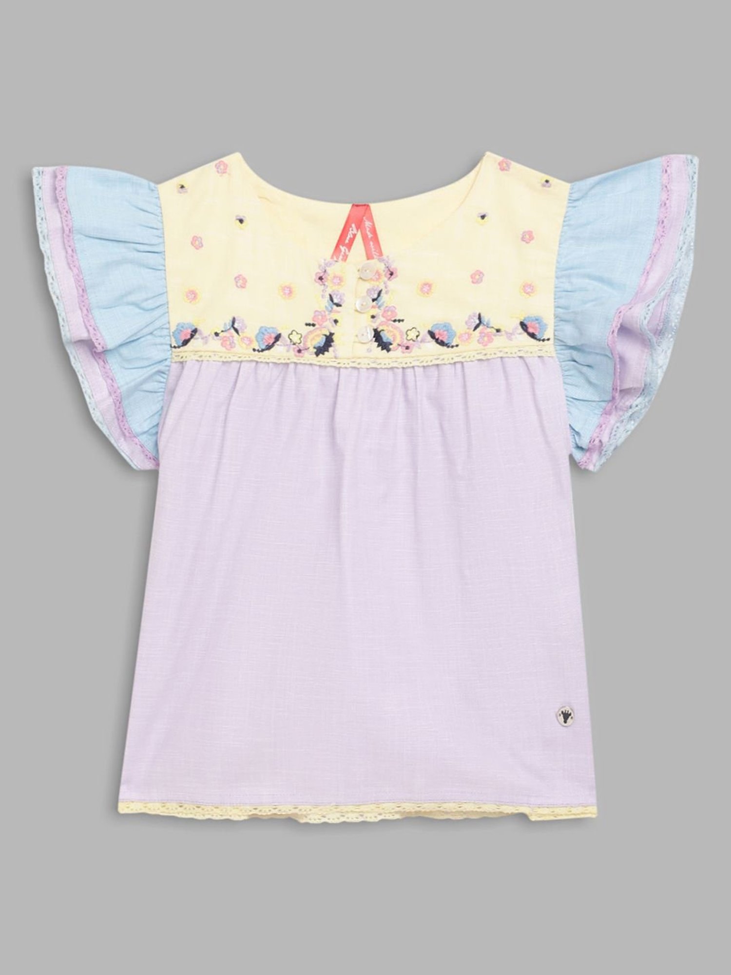 KIDS ONLY Anthracite Black Cotton Printed T-Shirt