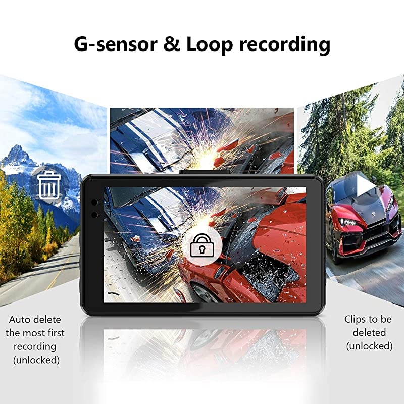 Camera for Cars, Super Night Vision Cam Front and Rear with 32G SD Card, 1080P FHD DVR Car board Camera with G-Sensor, WDR, Parking Monitor, Loop Recording, Motion Detection ?2021 New?