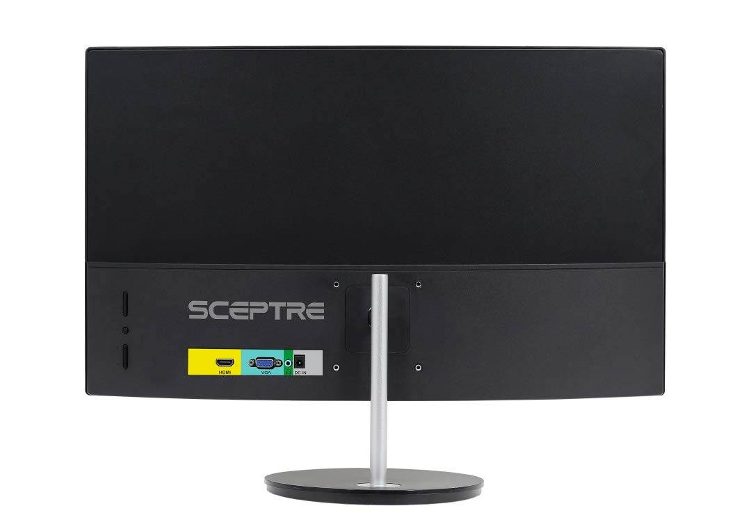 Sceptre 27" Curved 75Hz LED Monitor HDMI VGA Build-in Speakers, Edge-Less Metal Black 2019, Updated Sceptre 27" Curved 75Hz LED Monitor HDMI VGA Build-in Speakers, 1920 x 1080 Full HD Resolution