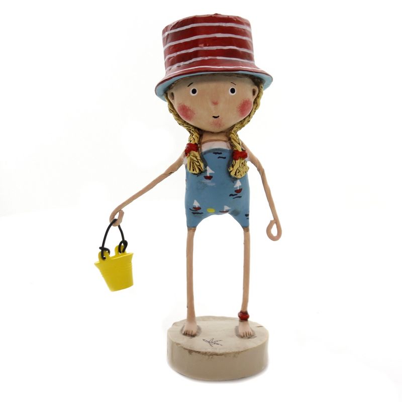 Lori Mitchell 5.5" Fun In The Sun Summer Beach Sand Bucket  -  Decorative Figurines