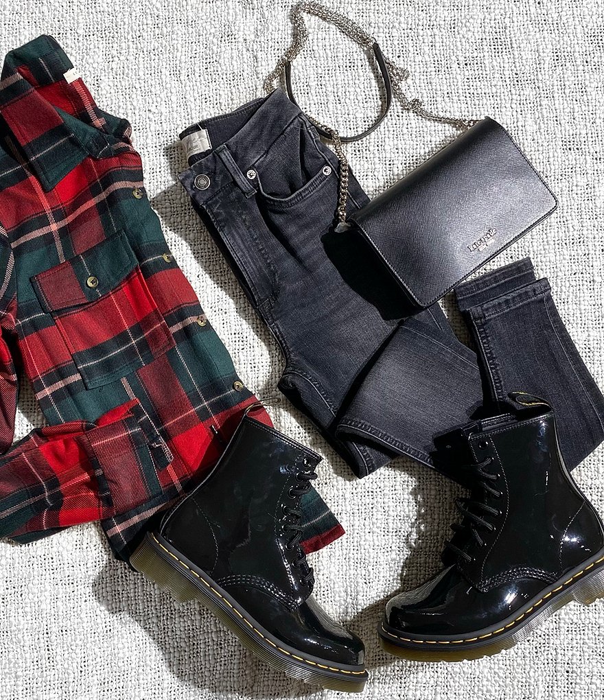 Dr. Martens Women's 1460 Patent Leather Combat Boots