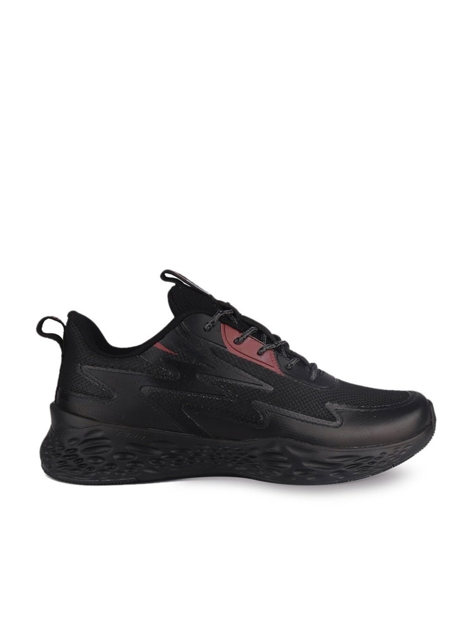 Furo by Red Chief Men's Black Running Shoes