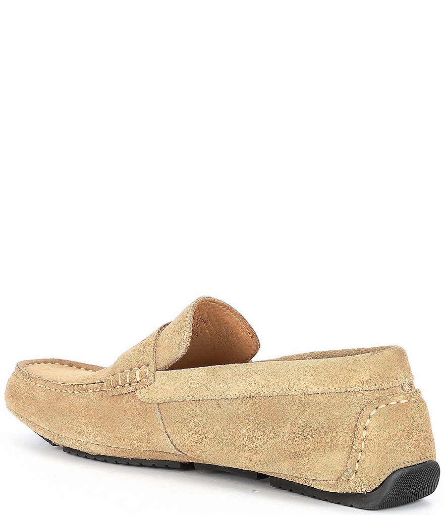 Flag LTD. Men's Morgan Suede Leather Penny Loafer Moccasins