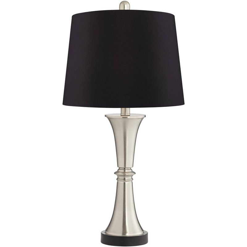 360 Lighting Seymore Touch USB LED Black Shade Table Lamps Set of 2