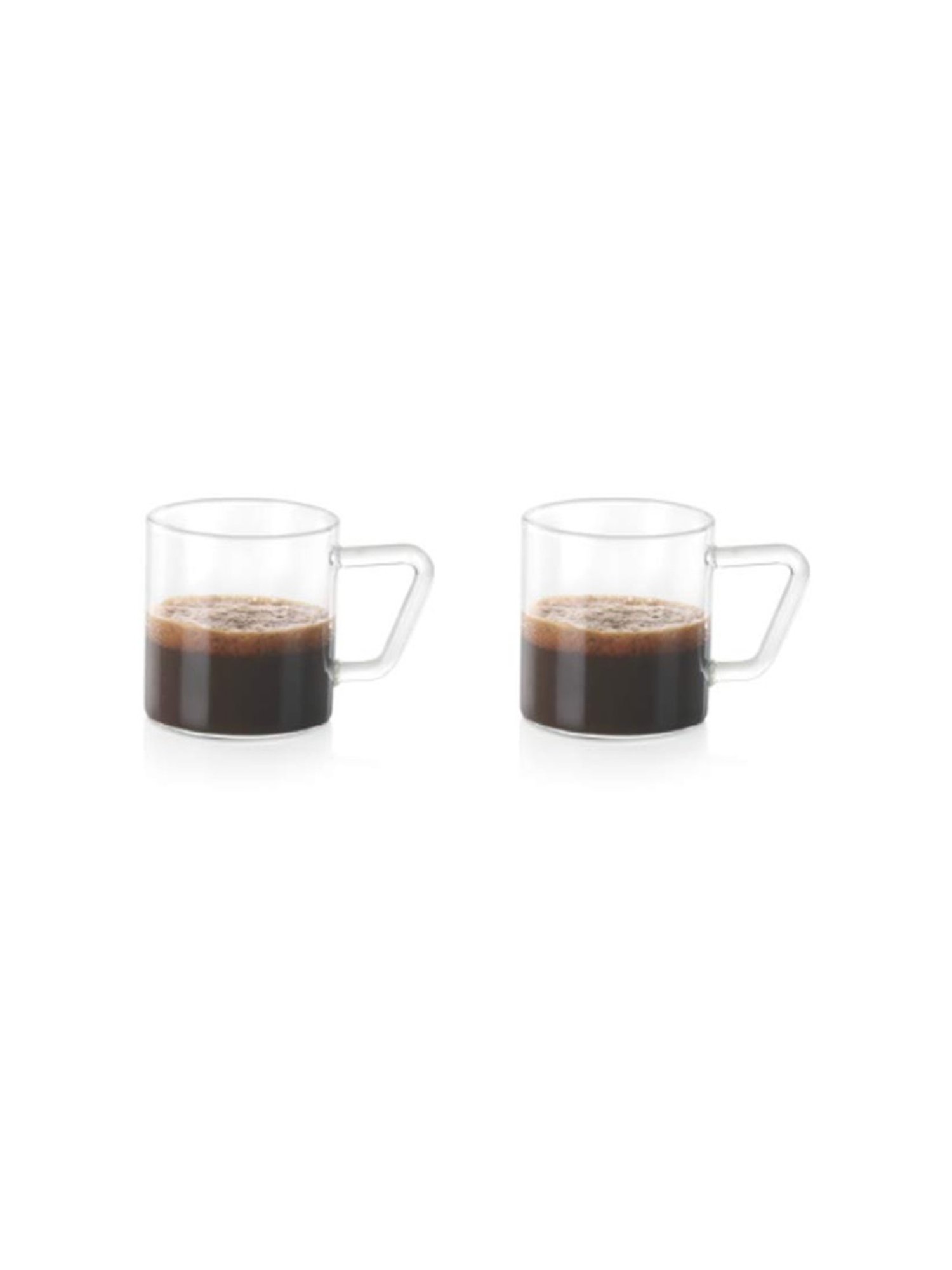 Borosil Transparent Glass Tea Cup - Set of 6 (120 ml)