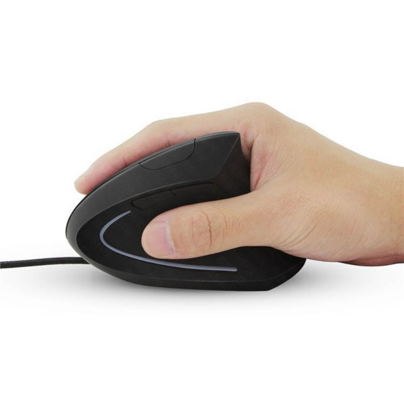 USB Wired Vertical Ergonomic Optical Mouse Portable Computer Office Gaming Upgraded Mice Mouse