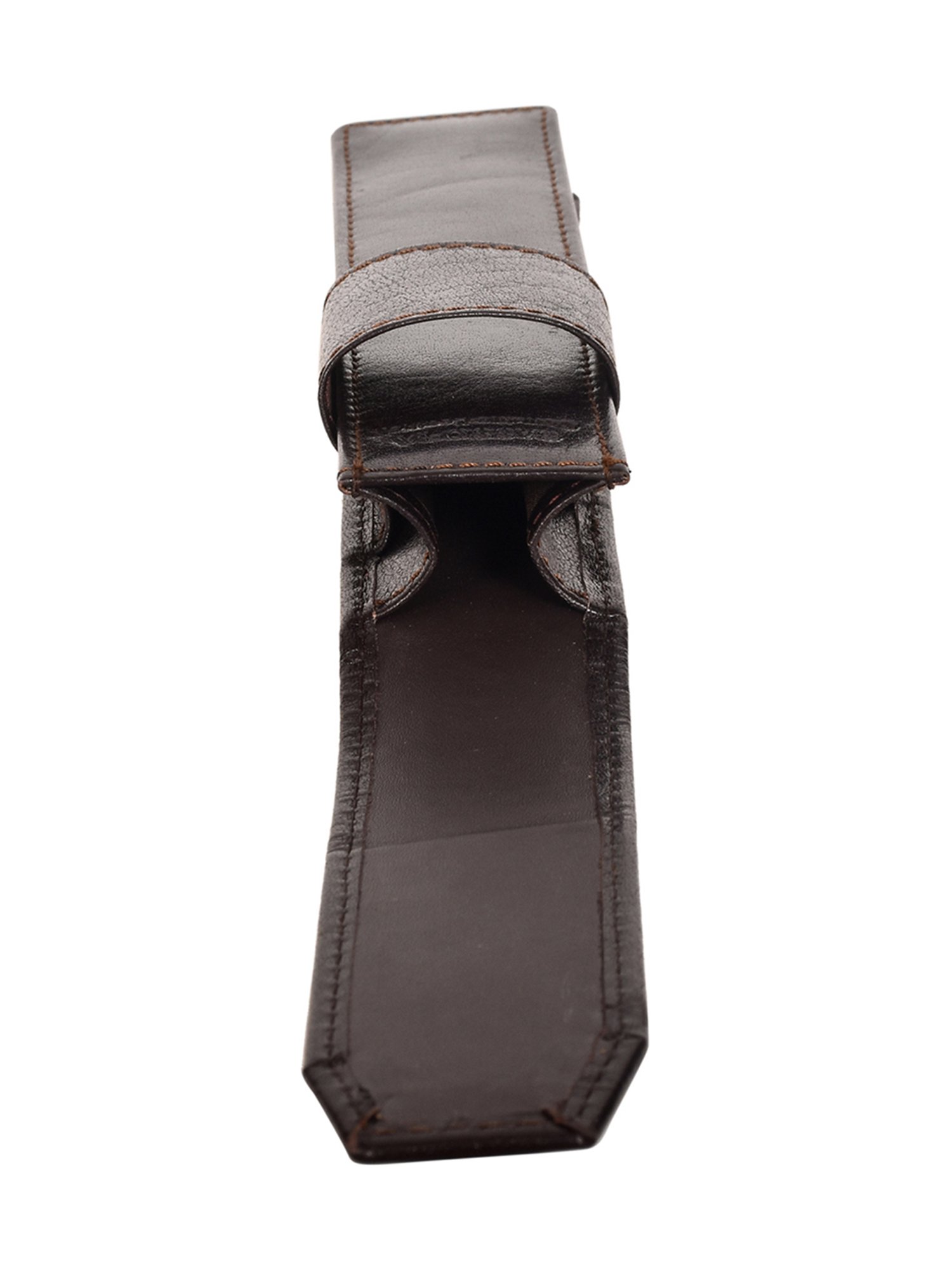 SASSORA Aria Dark Brown Leather Small Pen Case