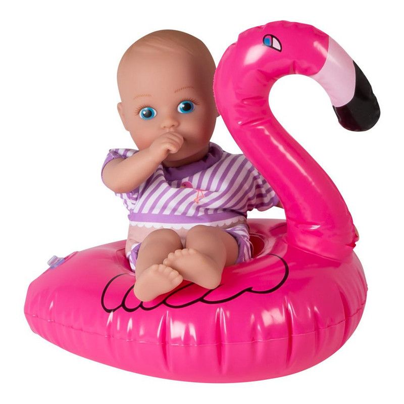 Adora Water Baby Doll, SplashTime Baby Tot Fun Flamingo 8.5 inch Doll for Bathtub/Shower/Swimming Pool Time Play, Pink