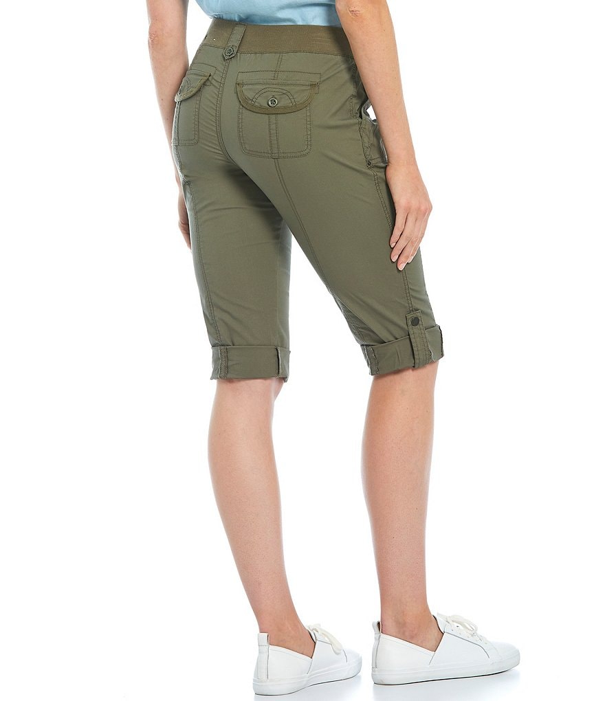 Intro Petite Size The Poppy Roll-Tab Hem Capri