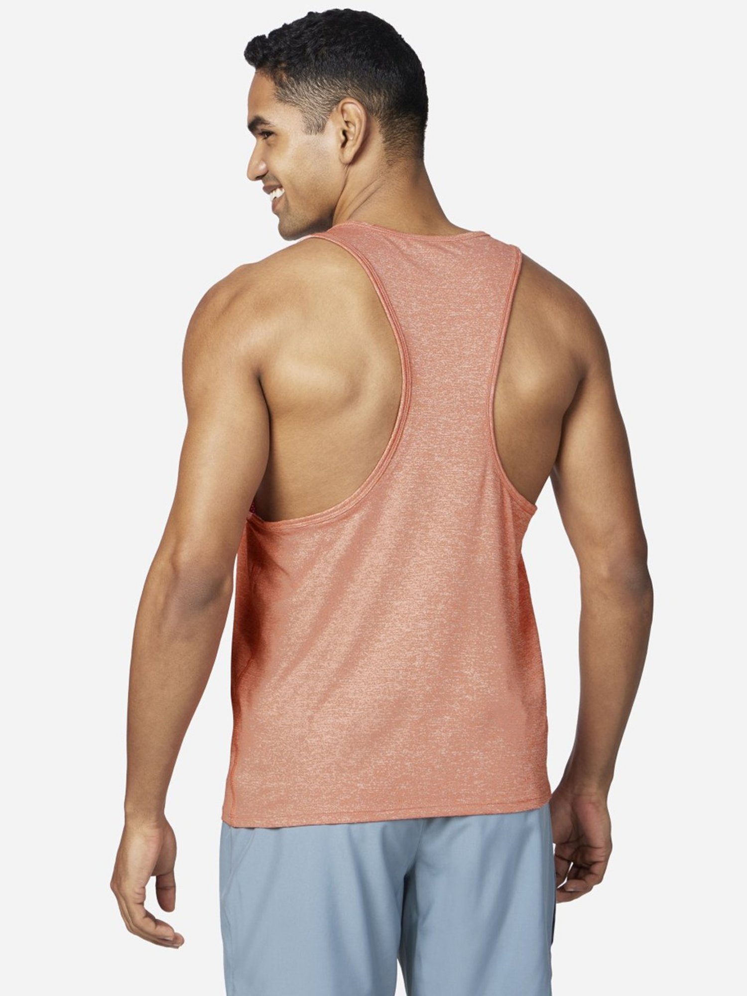 Skechers Red Regular Fit Printed Tank Tee