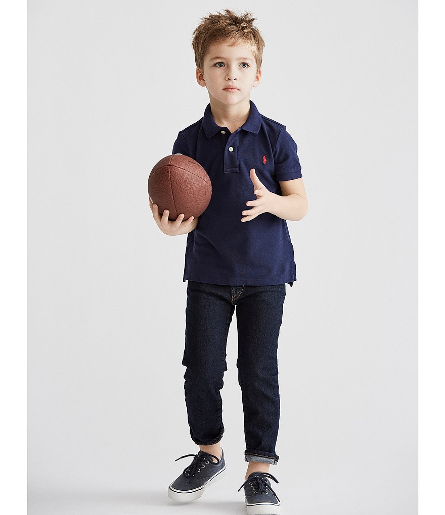 Nautica Big Boys 8-20 Short-Sleeve Vertical Logo Polo