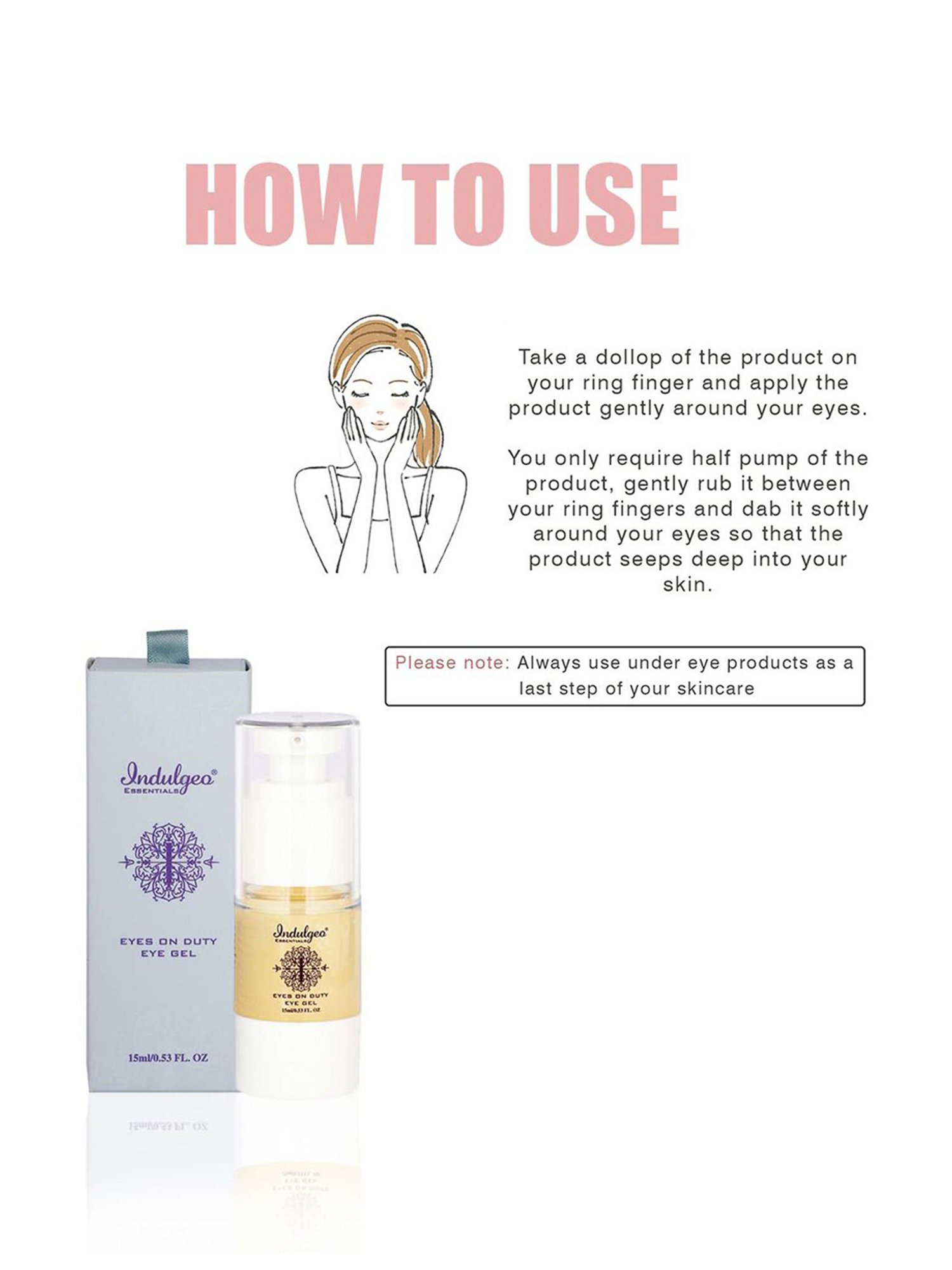 Indulgeo Essentials Eyes On Duty Eye Gel - 15 ml