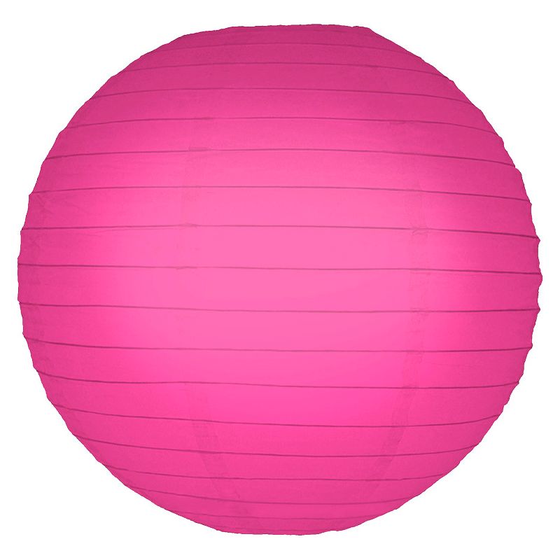 5ct 10" Fuchsia Round Paper Lanterns