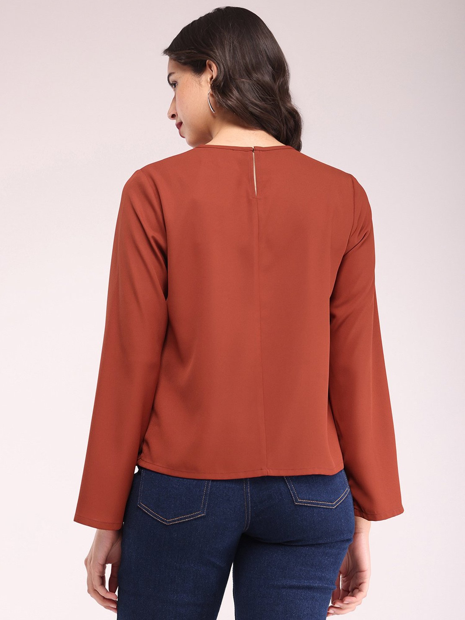 Fablestreet Rust Relaxed Fit Top