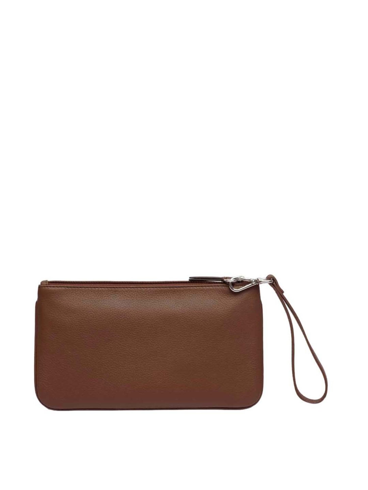 Mai Soli Virginia Large Slim Wristlet Pouch - Brown