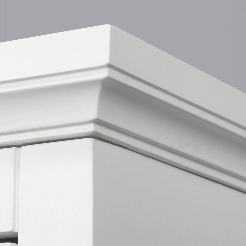 Teamson Home Shea Floor Storage Cabinet with Double Doors White - Elegant Home Fashions