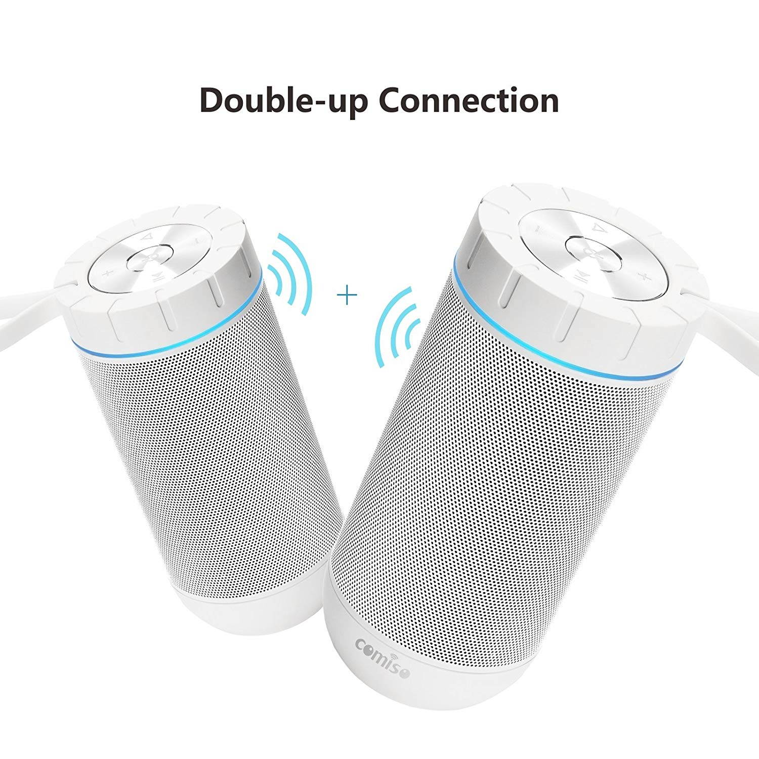 Waterproof Bluetooth Speakers, Outdoor Wireless Portable Speaker with microphone, 36 Hours Playtime, Superior Sound for Car, Camping, Beach, Sports, Pool Party, Shower
