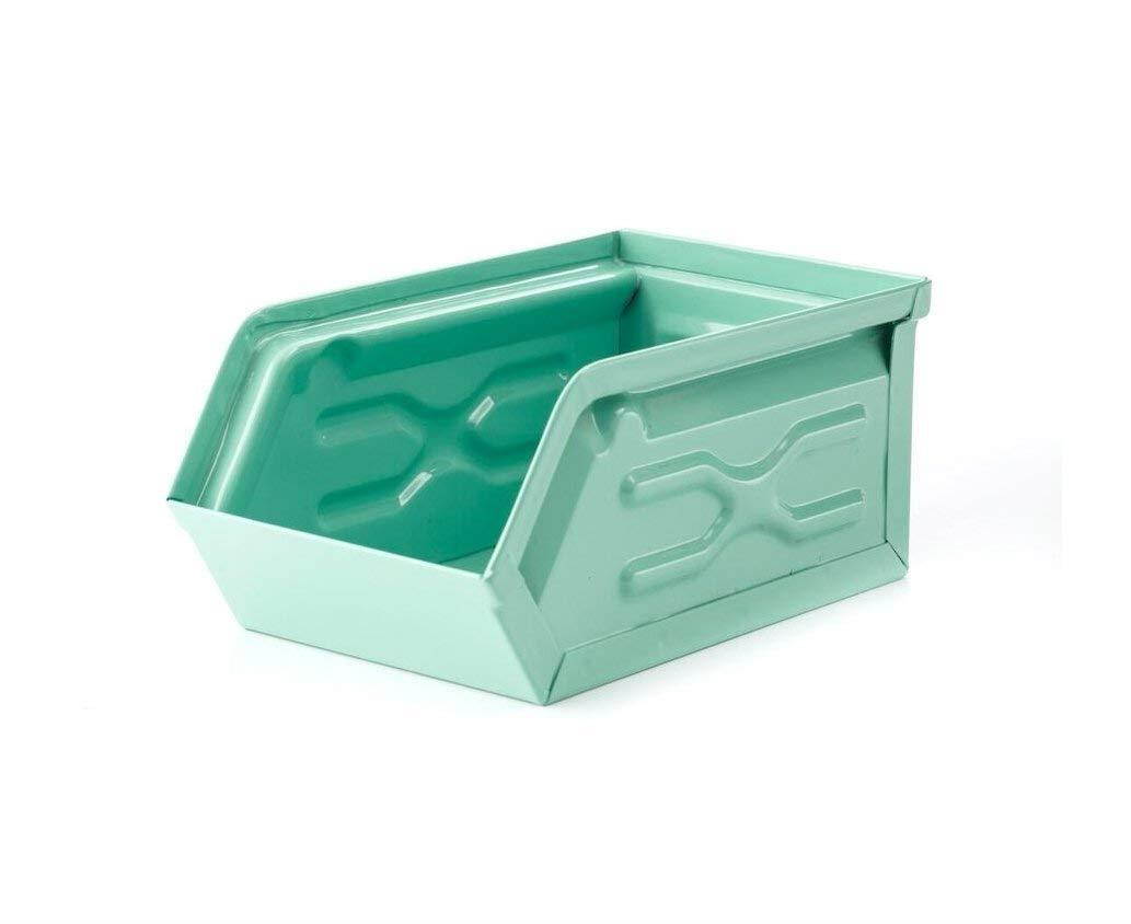 Kikkerland Metal Storage Container, Green (OR78-G)