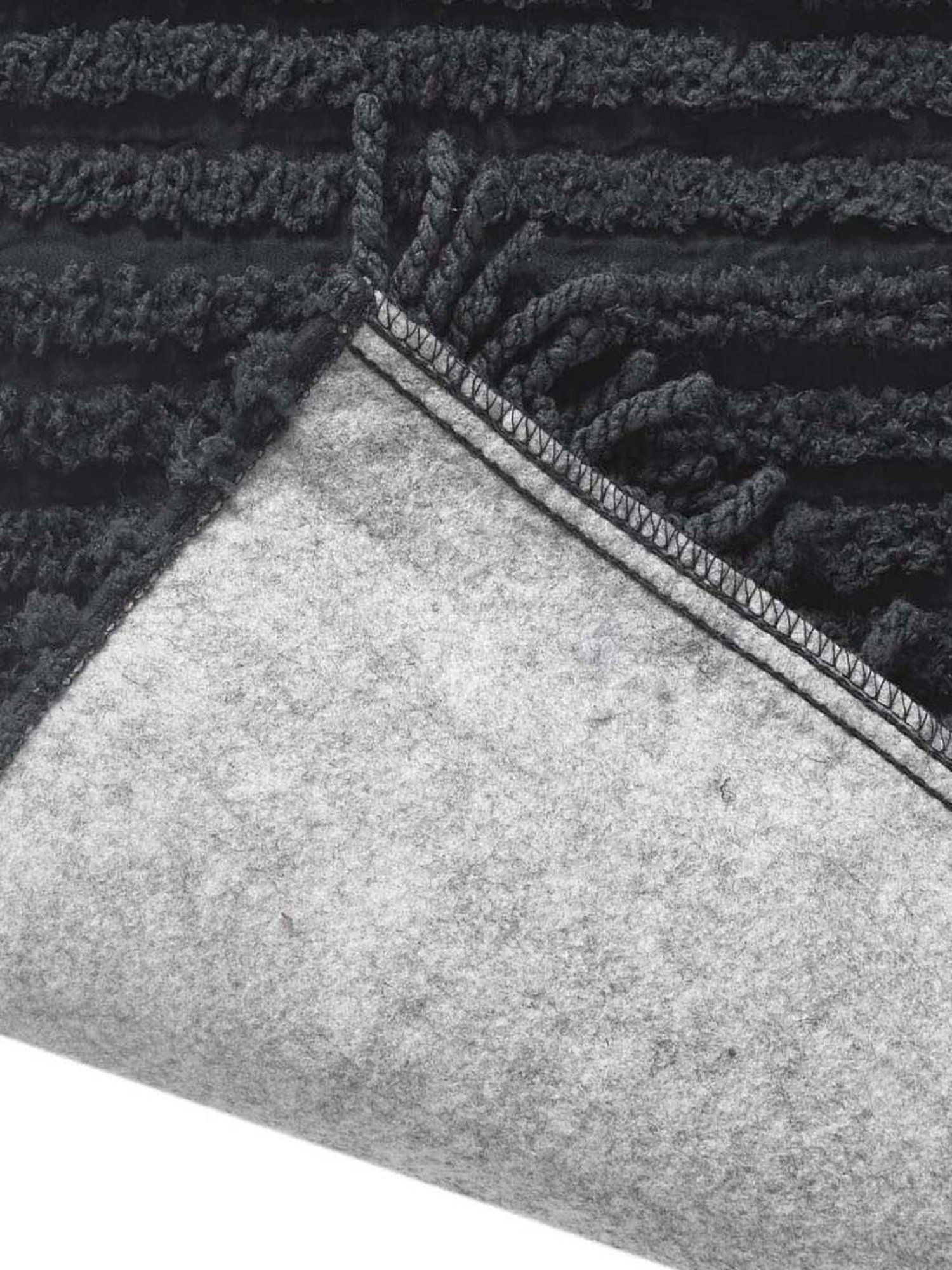 Saral Home Easy Living Dk.Grey Microfiber Axis Sofa Cover Set