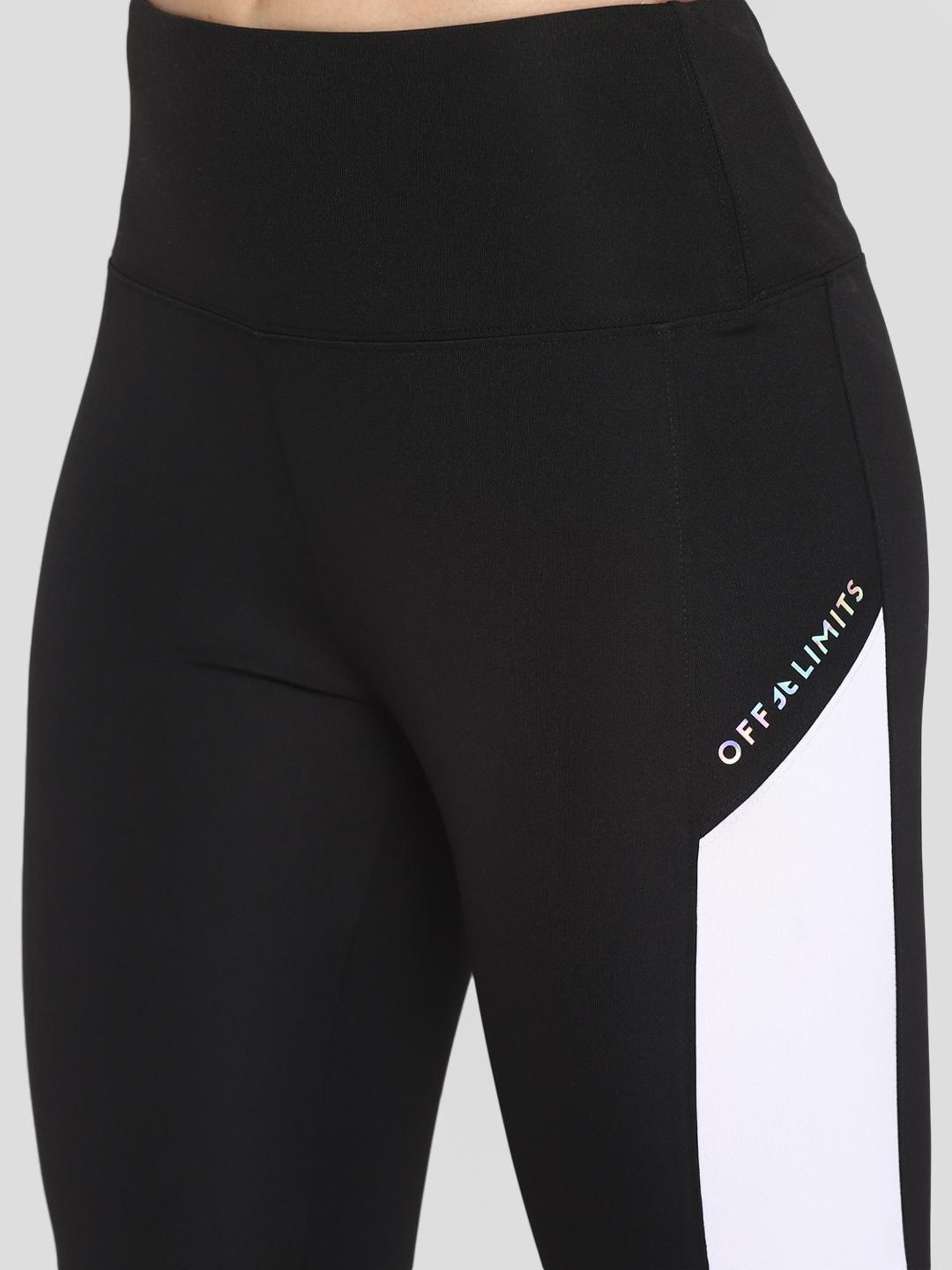 OFF LIMITS Black Color Blocked Tights