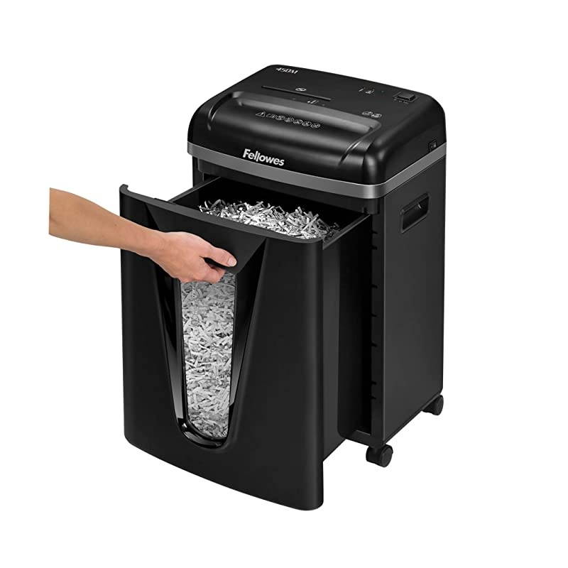 450M 9-Sheet Micro-Cut Paper and Credit Card Shredder with SilentShred (4074001), Black