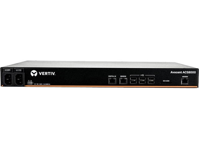 Vertiv Avocent ACS8016MDAC-400 ACS8000 Serial Console - 16 port Console Server | Modem | Dual AC