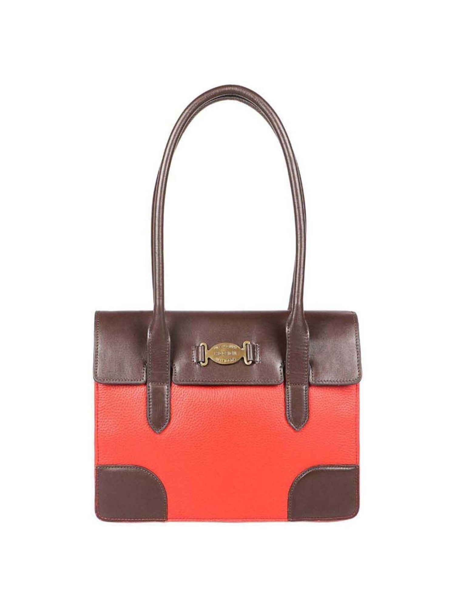 Hidesign Palo Alto Sacremento-Melbourne Ranch Orange Solid Medium Shoulder Handbag