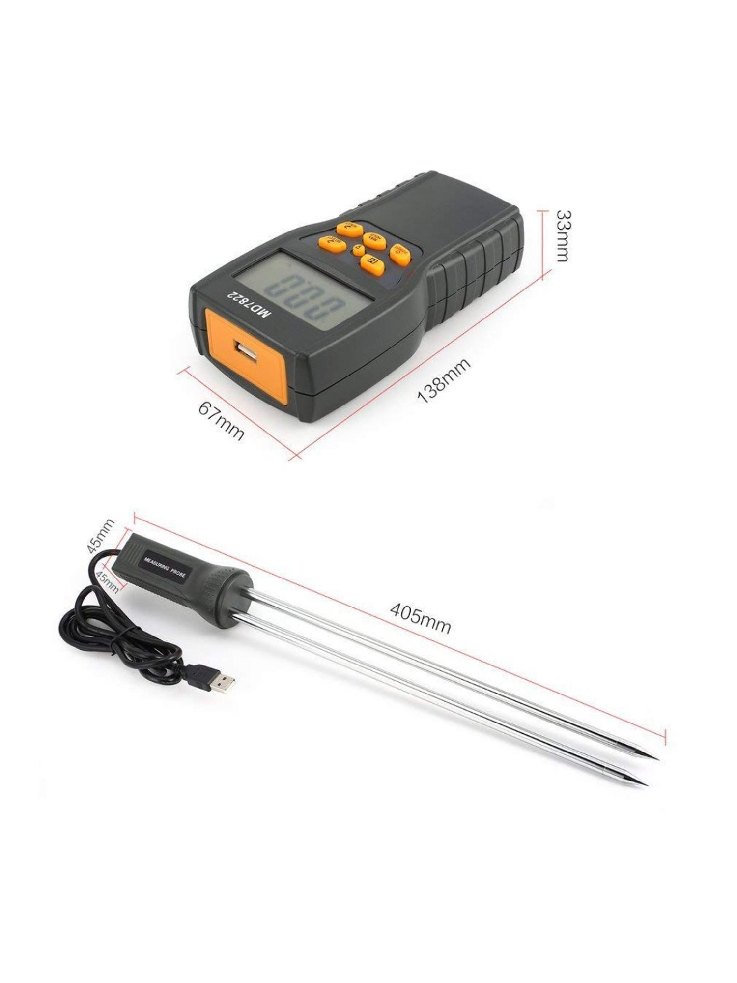 MCP Digital Grain Moisture Meter (Black)