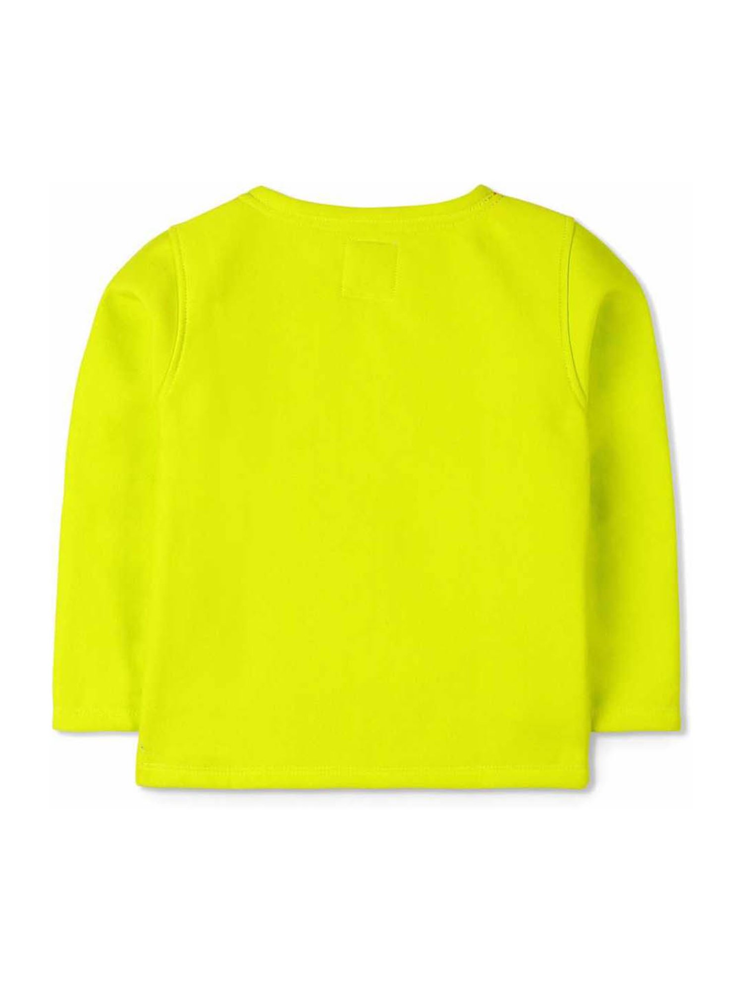 Cherry Crumble By Nitt Hyman Kids Lime Yellow Printed Sweatshirt