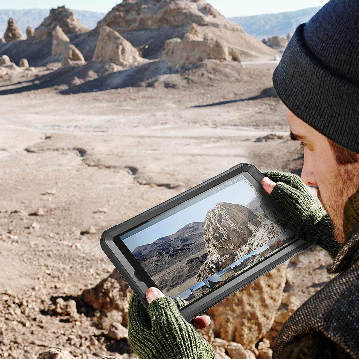 galalxy tab a 8.0 case 2018, supcase with built-in screen protector [unicorn beetle pro series] full-body hybrid rugged kicksta